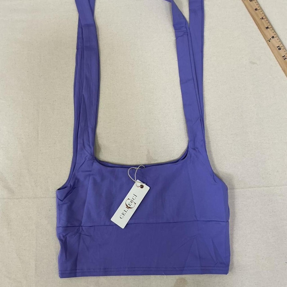 CELLECCI‎ lavender crop top